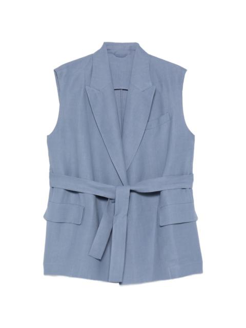 Brunello Cucinelli belted gilet