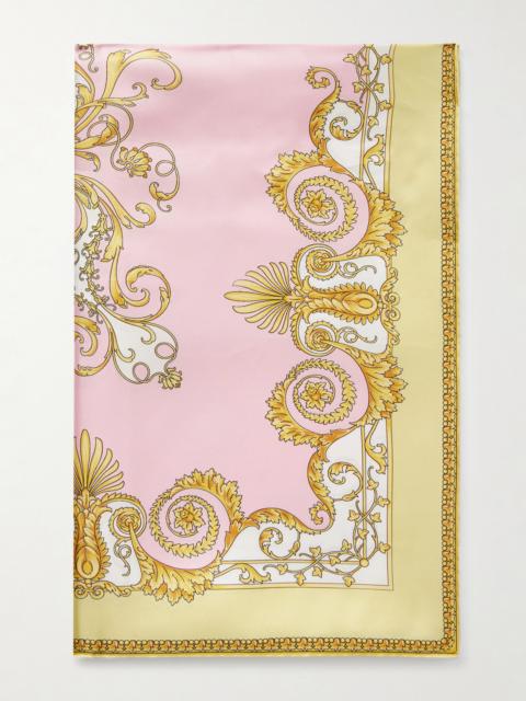 VERSACE Printed Silk-twill Scarf