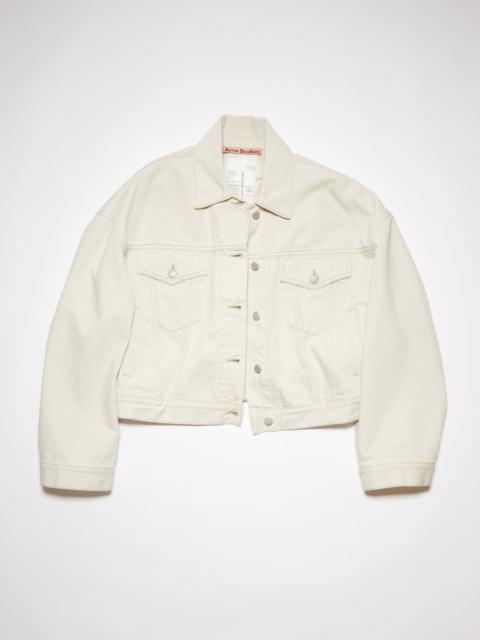 Acne Studios Cropped denim jacket - White