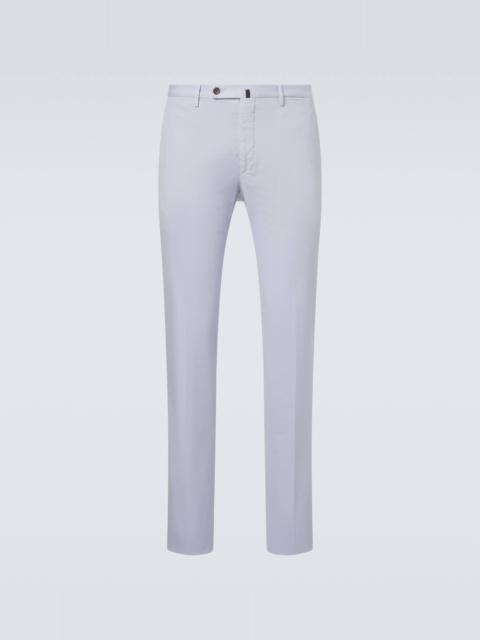 SLOWEAR Cotton and silk slim pants
