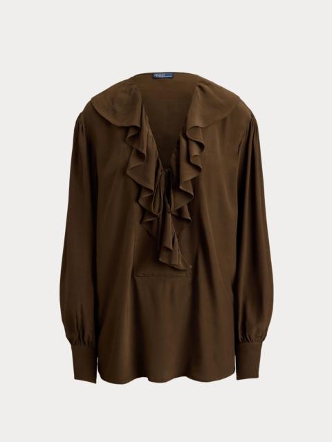 Polo Ralph Lauren Ruffled Crepe Shirt