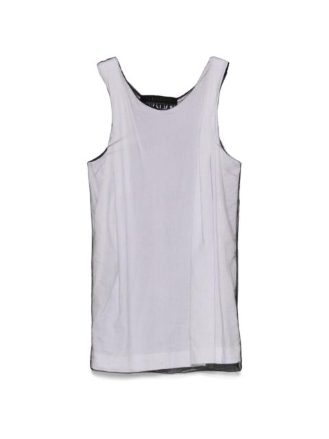 mesh-overlay tank top