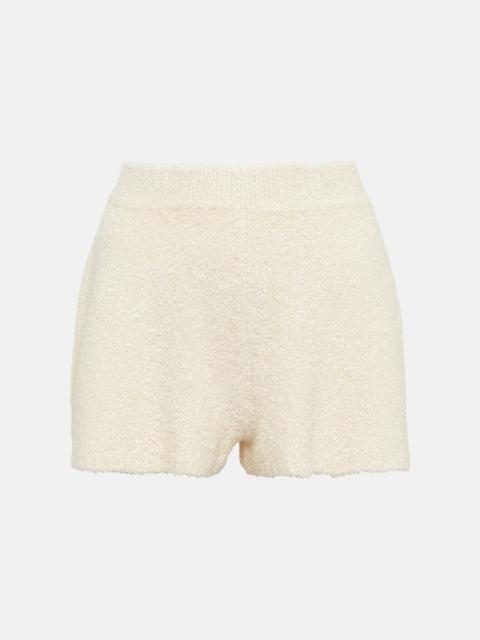 Silk bouclé shorts