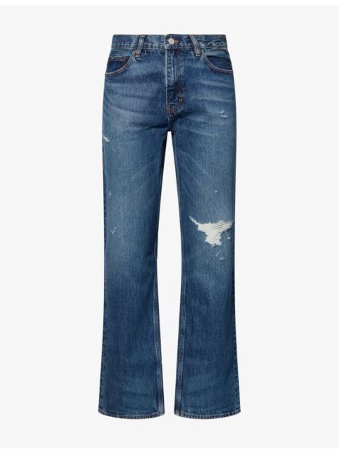 FRAME Relaxed Straight-Leg Denim Jeans