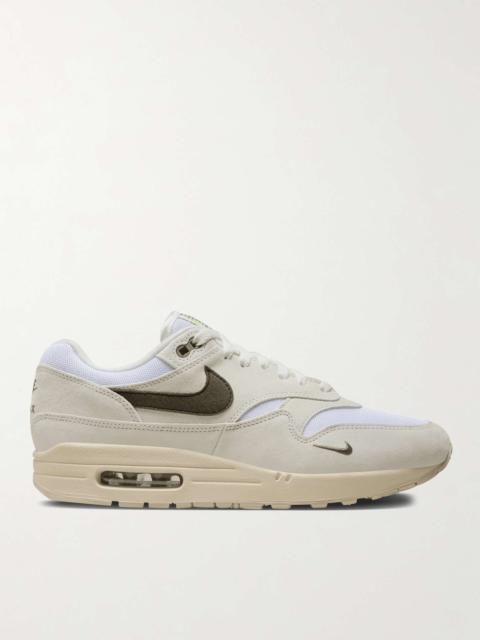 Nike Air Max 1 Mesh, Felt and Suede Sneakers