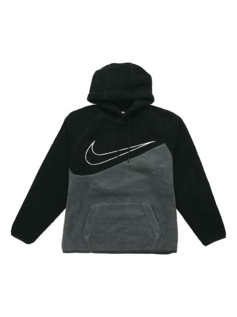 Nike 나이키 큰 극지 fleece 체재 온난한 Pullover 검정 회색 BV5315-010