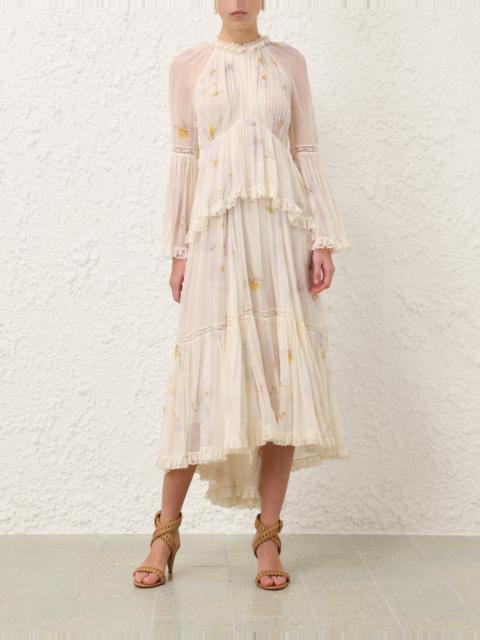 MEMENTO PEPLUM FLUTTER DRESS