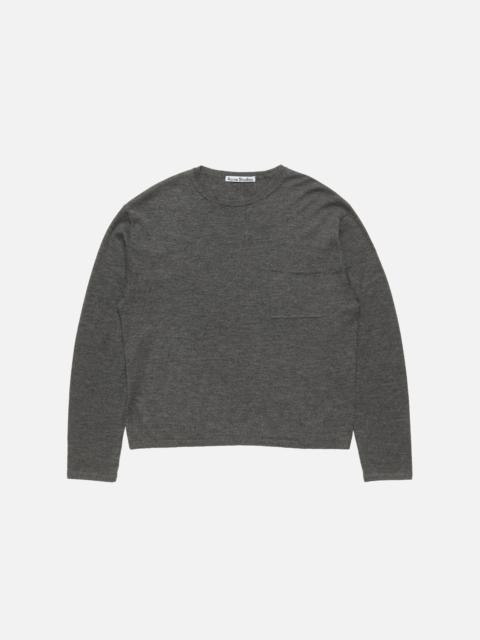 Acne Studios Cashmere knit sweater - Dark Grey Melange