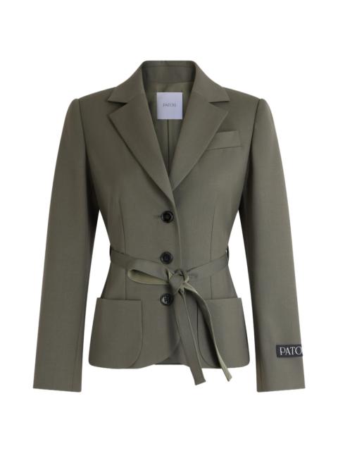 PATOU Patou Belted Single-breasted Blazer