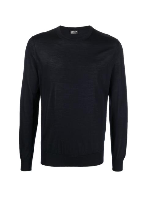 fine-knit wool jumper