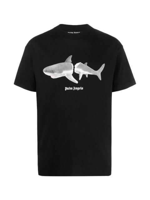 Palm Angels Shark Classic Tee "Black/White" PMAA001C99JER0121001