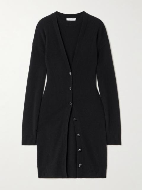 rabanne Layered Wool And Cashmere-blend Mini Dress