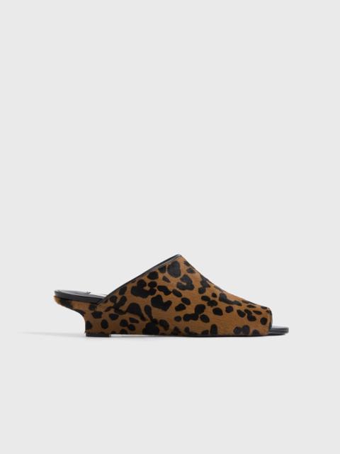 TOTEME Summer pony hair mules leopard