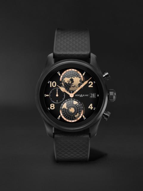 Montblanc Summit 3 42mm Blackened Titanium and Rubber Smart Watch, Ref. No. 129267 Black