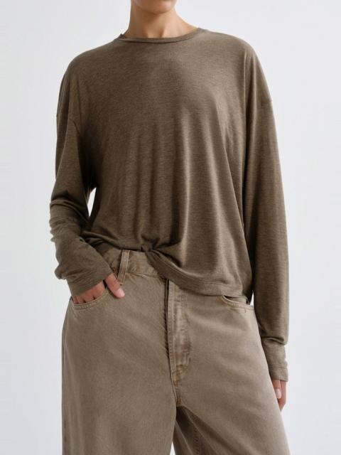 AGOLDE SASHA TEE (TENCEL JERSEY) IN LOAM
