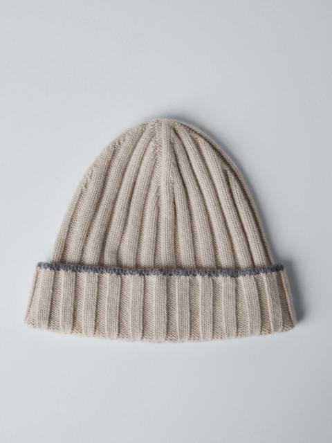 Brunello Cucinelli Cashmere rib knit beanie