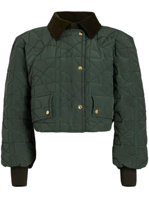 PATOU cropped quilted bomber jacket