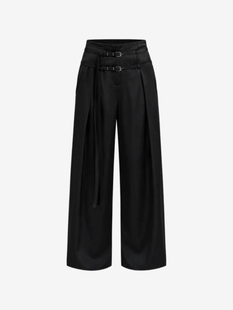 GRACE LING Relic high-waisted trousers