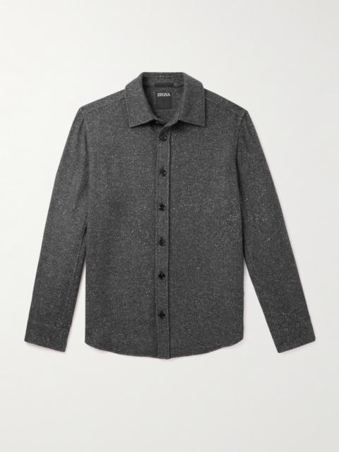 ZEGNA Cashmere and Silk-Blend Shirt