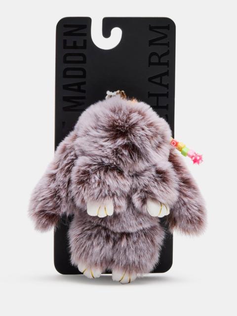 STEVE MADDEN BUNNY BAG CHARM CHOCOLATE