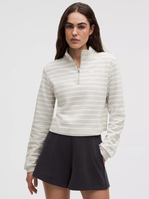 lululemon Cotton French Terry Cropped Half Zip