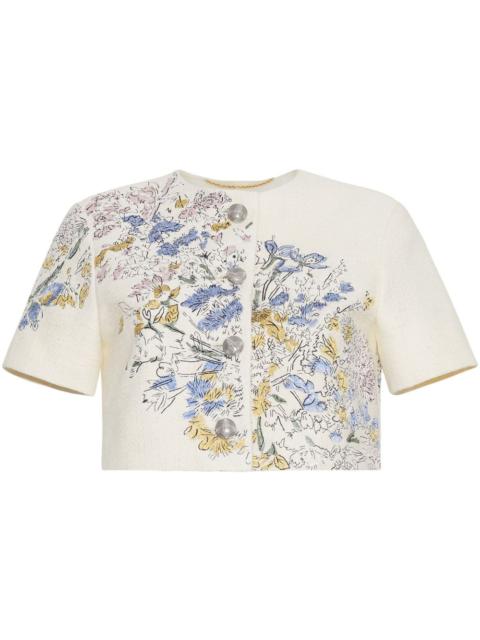 ADAM LIPPES embroidered cotton jacket