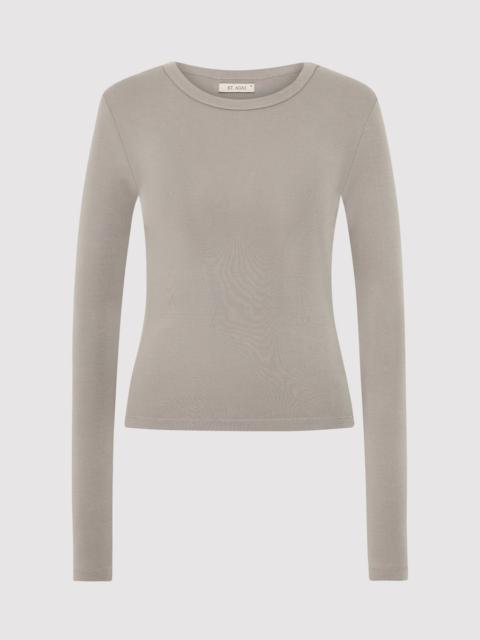 ST. AGNI Organic Cotton Long Sleeve Top - Slate