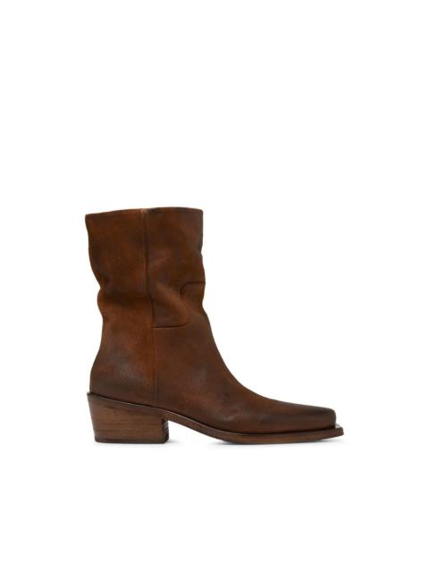 Marsèll distressed-effect square-toe boots