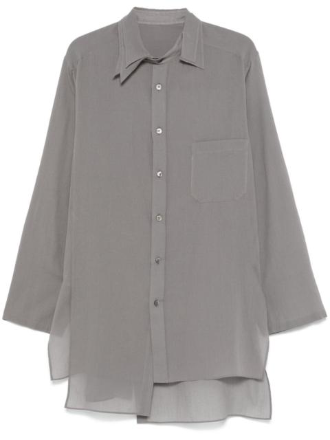 Yohji Yamamoto semi-sheer shirt