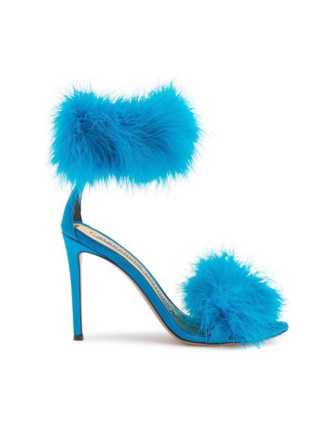 ALEXANDRE VAUTHIER Veronica 105mm feather-detailing sandals