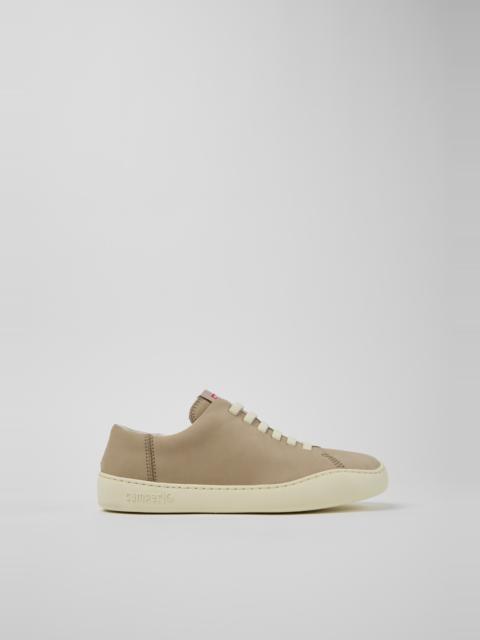 CAMPER Peu Touring Beige Nubuck Sneakers for Women.
