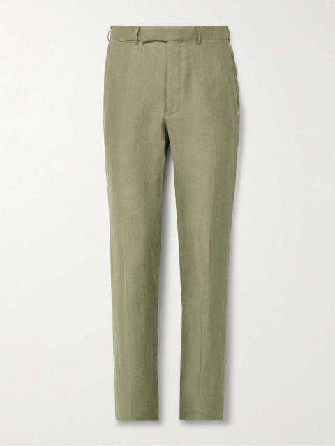 Slim-Fit Oasi Lino Twill Suit Trousers