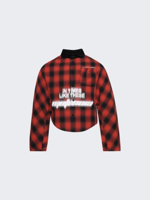 RRR123 In Times Like These Abraxas  Shirt Red Plaid