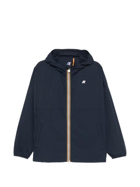 K-WAY Gamalieul hooded logo-patch jacket
