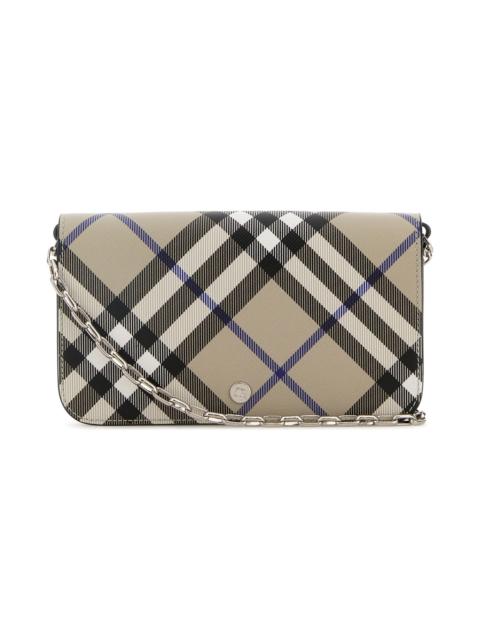 Burberry Checked Chain-linked Wallet