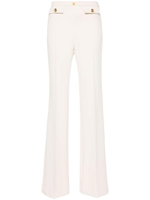 ELISABETTA FRANCHI logo-plaque flared trousers