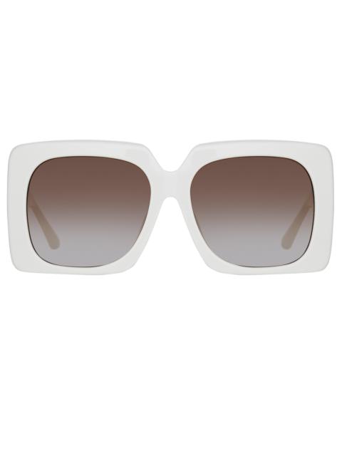 SIERRA OVERSIZED SUNGLASSES IN WHITE