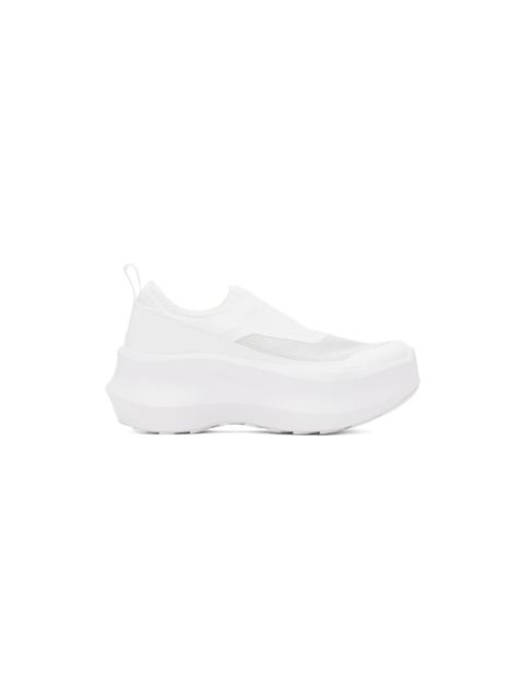 Comme Des Garçons White Salomon Edition Slip-On Platform Sneakers