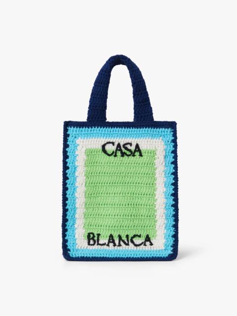 CASABLANCA Children's Blue & Green Mini Crochet Bag