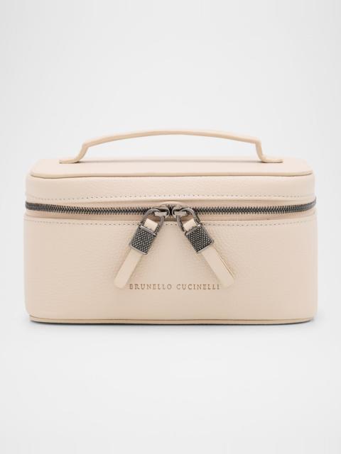 Brunello Cucinelli Small Grain Leather Vanity Case