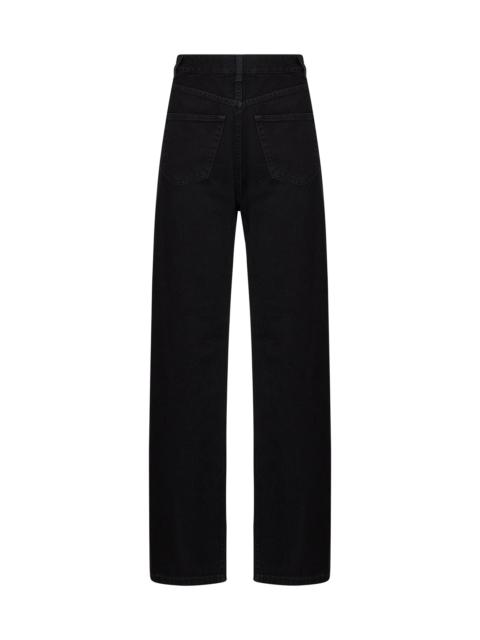 MM6 Maison Margiela Black denim wide-leg back-to-front jeans