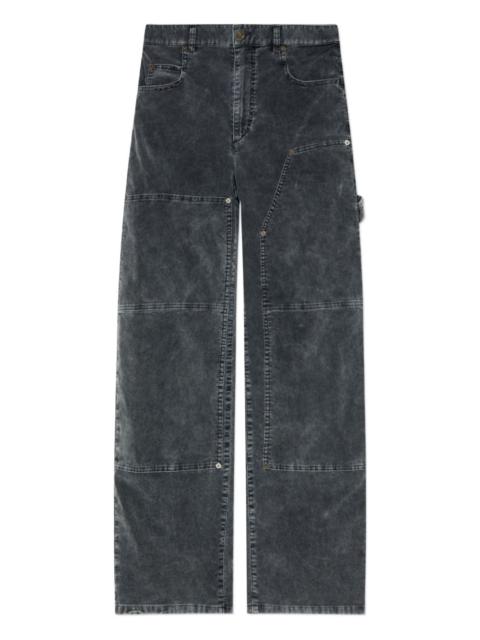 Isabel Marant corduroy panelled trousers