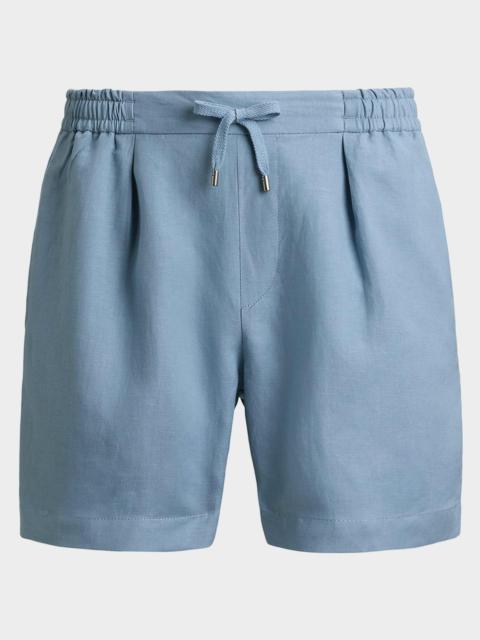 Polo Ralph Lauren Men's Silk-Linen Drawstring Shorts