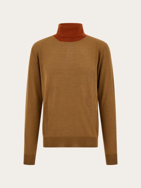 FERRAGAMO Silk turtleneck