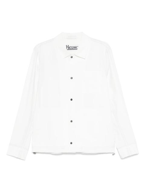 Herno drawstring-waist shirt jacket