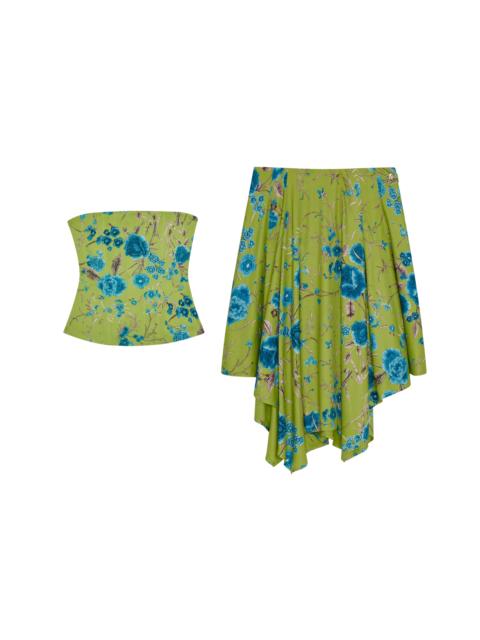 miaou LIBRA CORSET + TY SKIRT - VERDANT PIANO SHAWL
