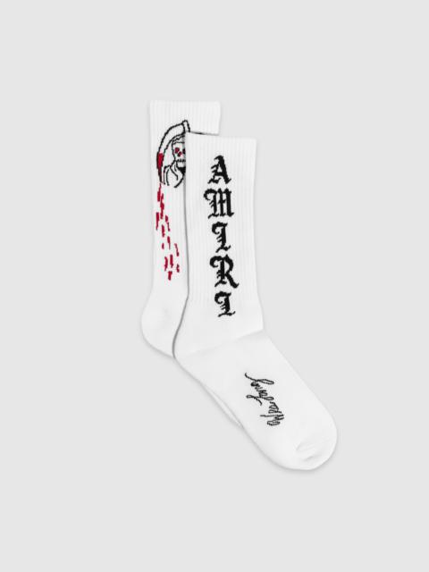 AMIRI WES LANG REAPER SOCK