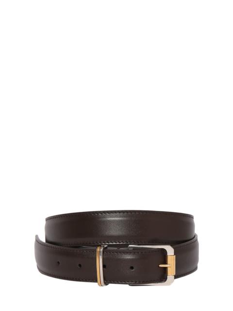 Moon leather belt