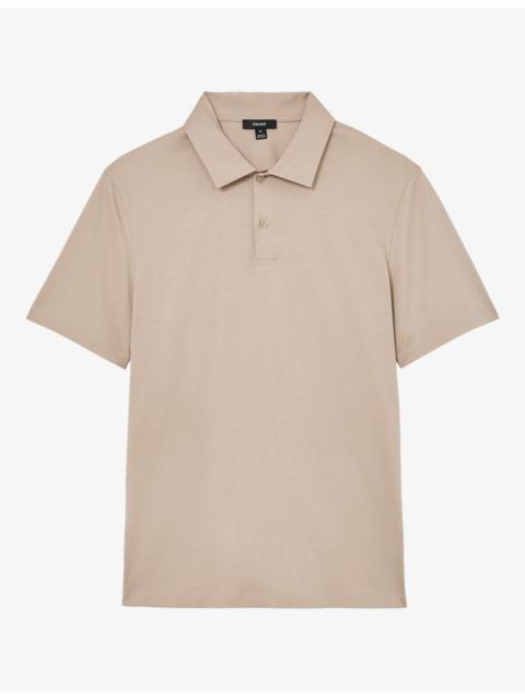 REISS Earl Air-Water Short-Sleeve Cotton Polo