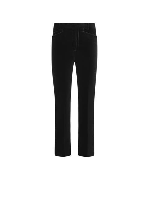 VELVET "WALLIS" TAILORED TUXEDO PANTS